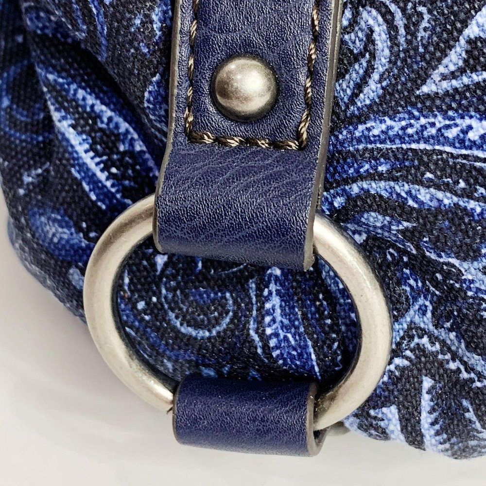 St. John's bay purse blue paisley - Picture 5 of 16